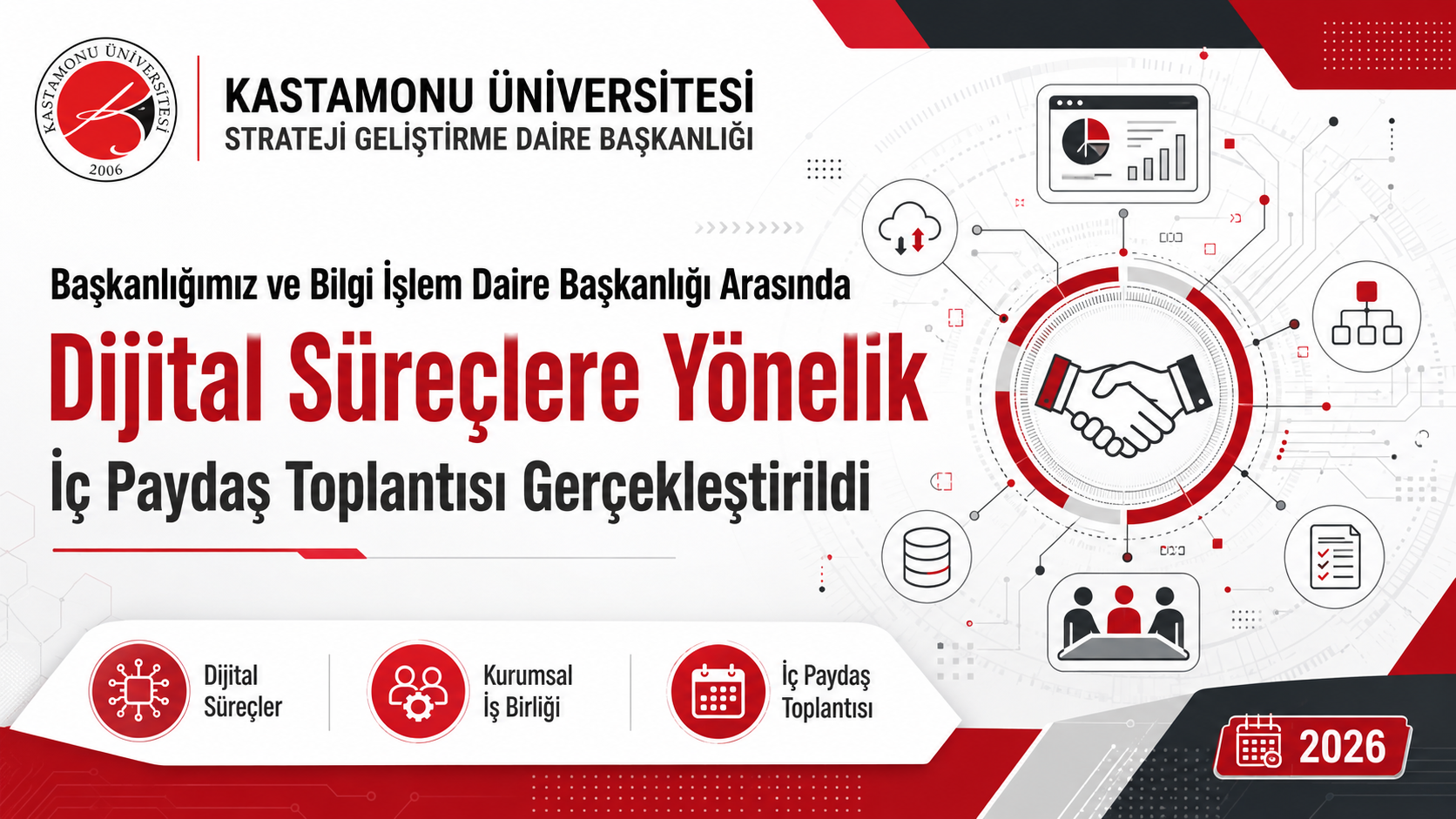 Başkanlığımız ve Bilgi İşlem Daire Başkanlığı Arasında Dijital Süreçlere Yönelik İç Paydaş Toplantısı Gerçekleştirildi